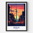 Berlin Modern Travel Poster