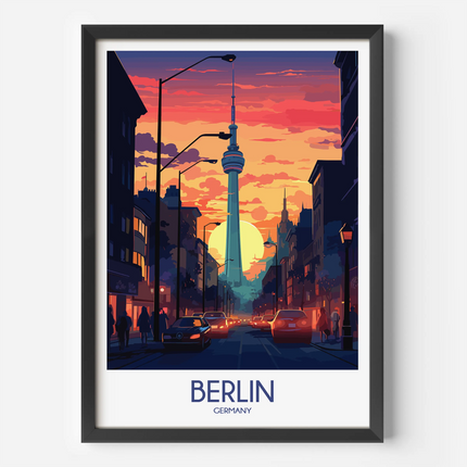 Berlin Modern Travel Poster