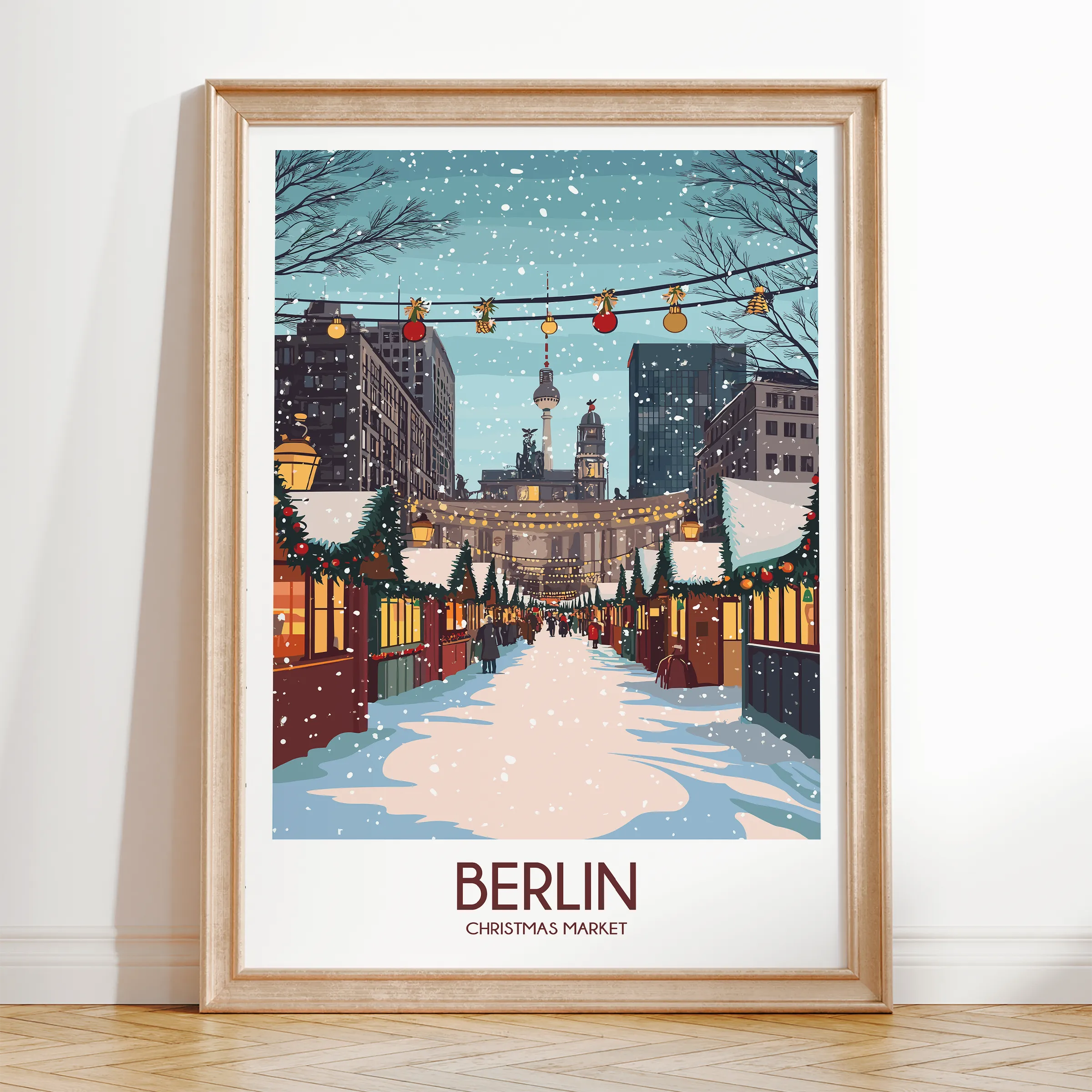 Berlin Retro Travel Illustration