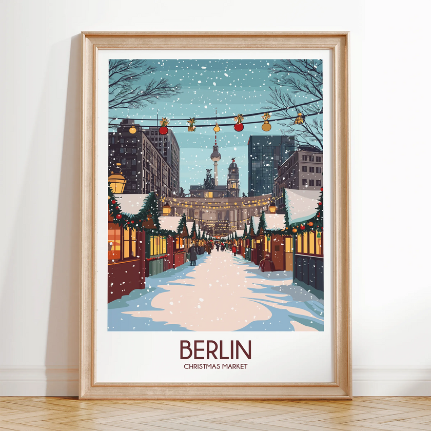 Berlin Retro Travel Illustration