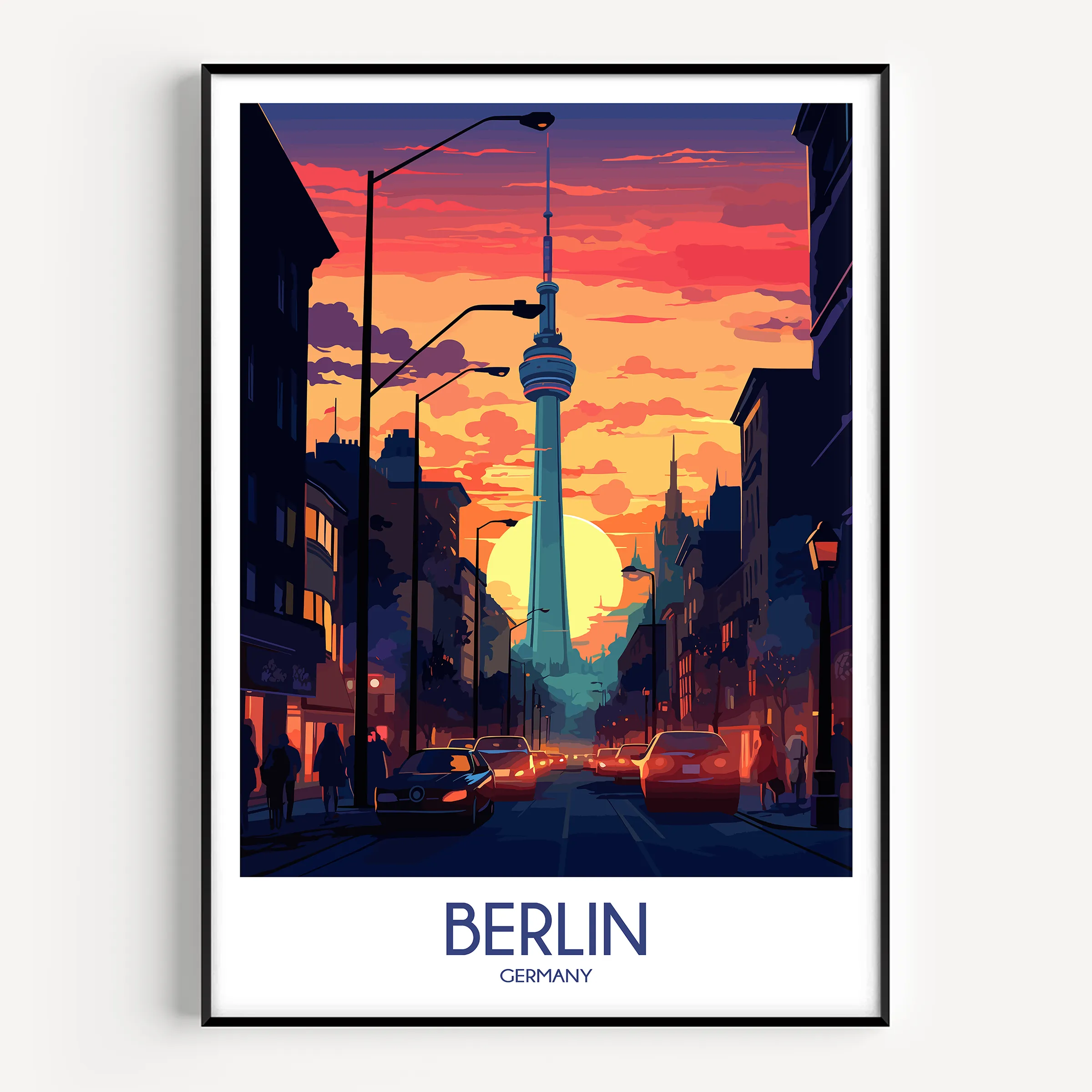 Berlin Vintage Style Print
