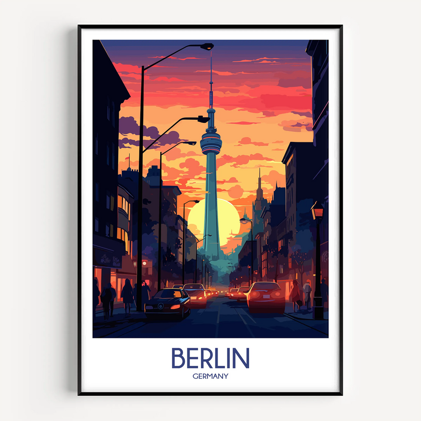 Berlin Vintage Style Print