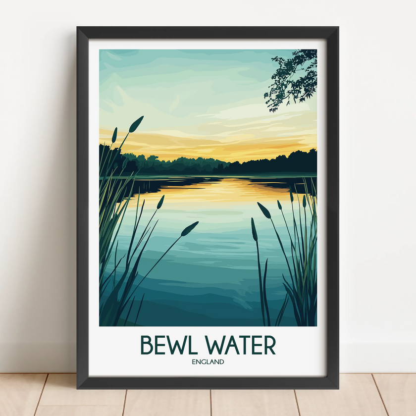 Bewl Water Modern Travel Poster