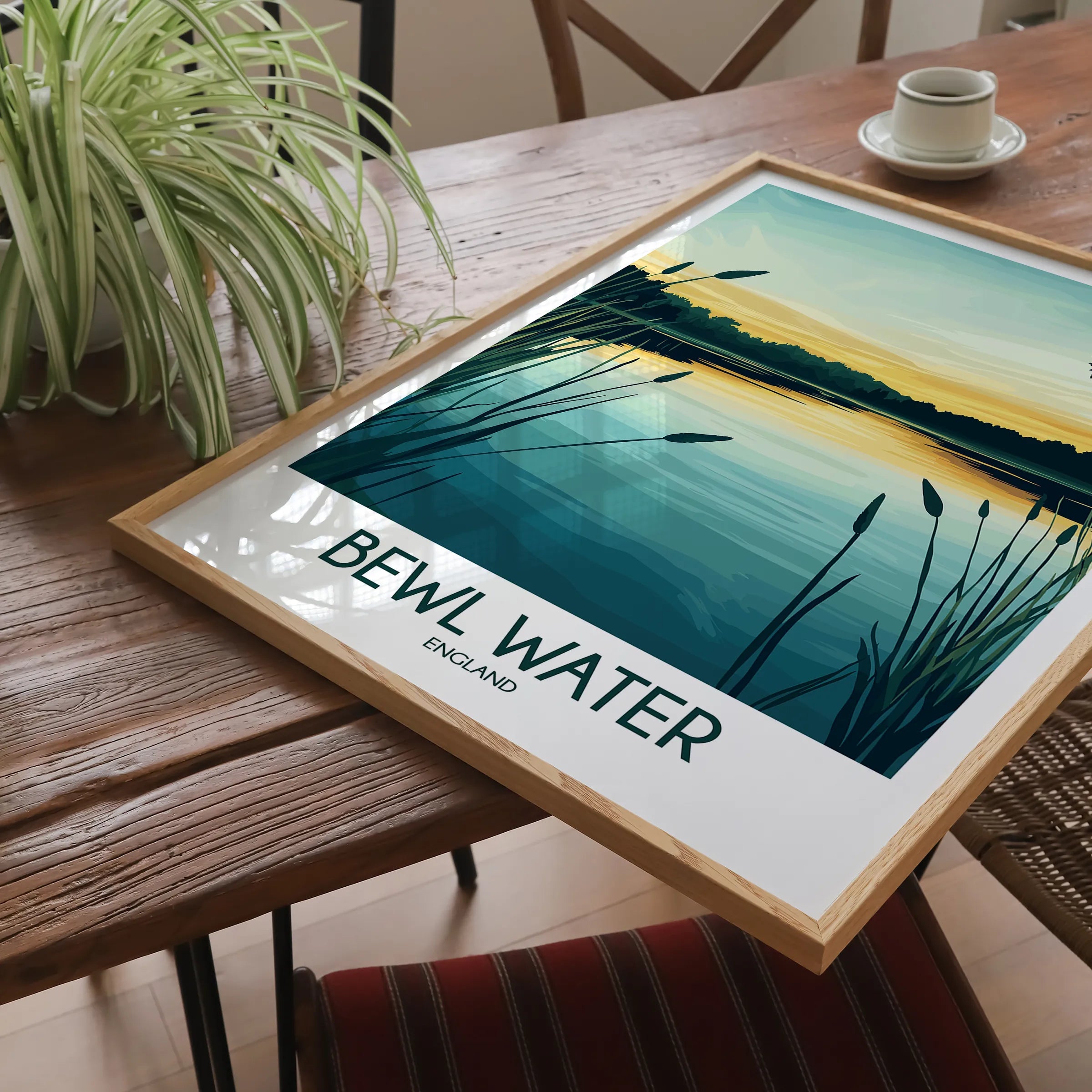 Bewl Water Retro Travel Illustration