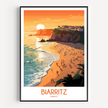 Biarritz Souvenir Poster Print