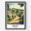Bibury Modern Travel Poster