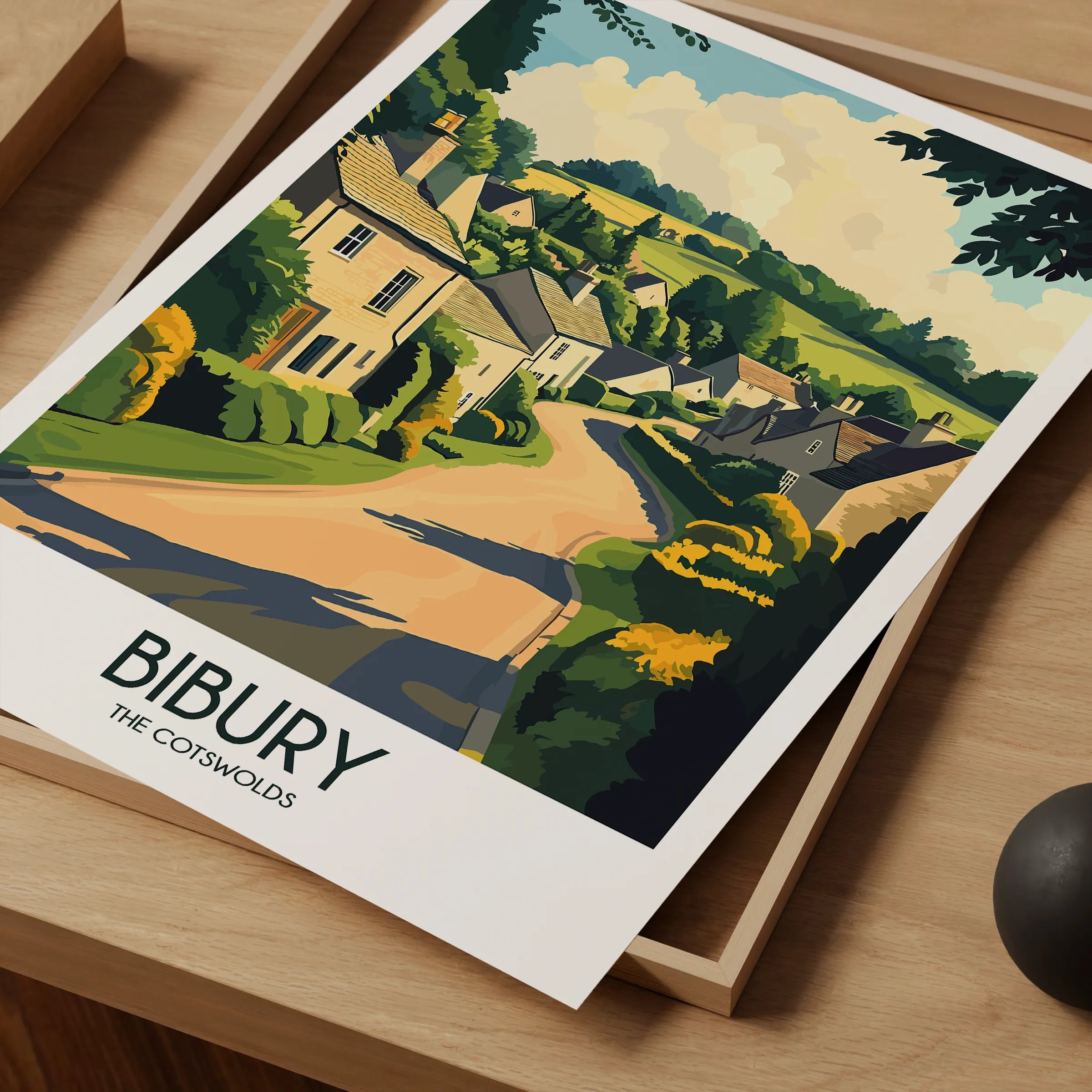 Bibury Scenic Landscape Art