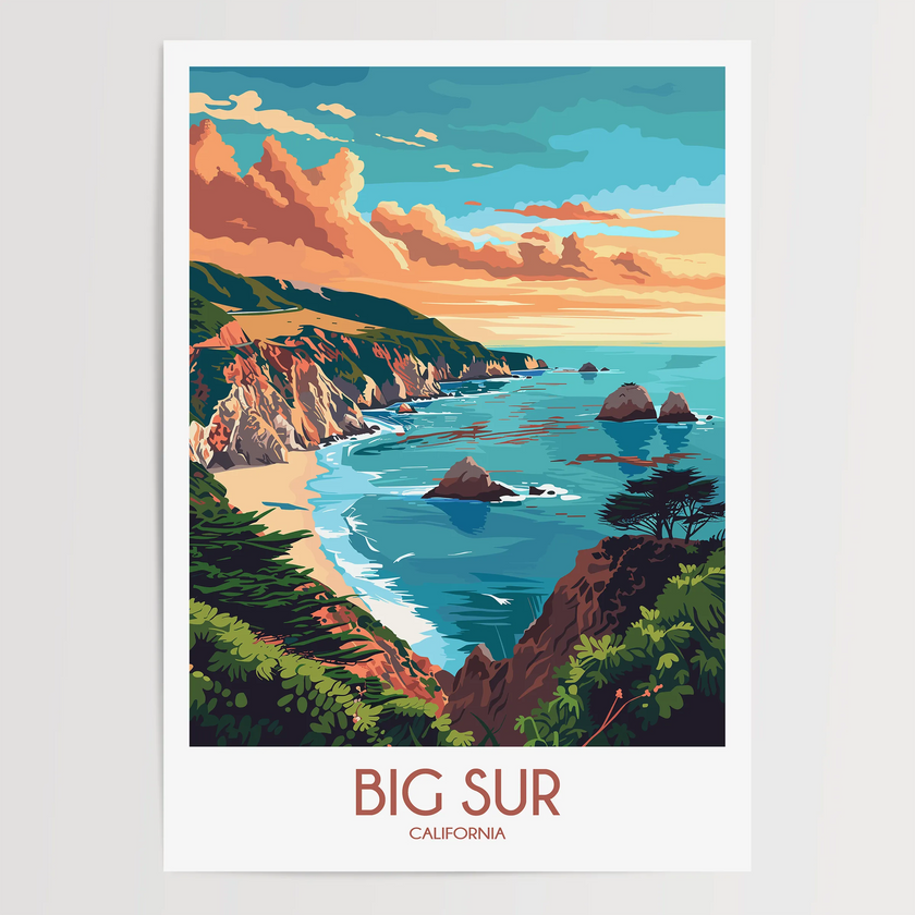 Big Sur Destination Art Gift