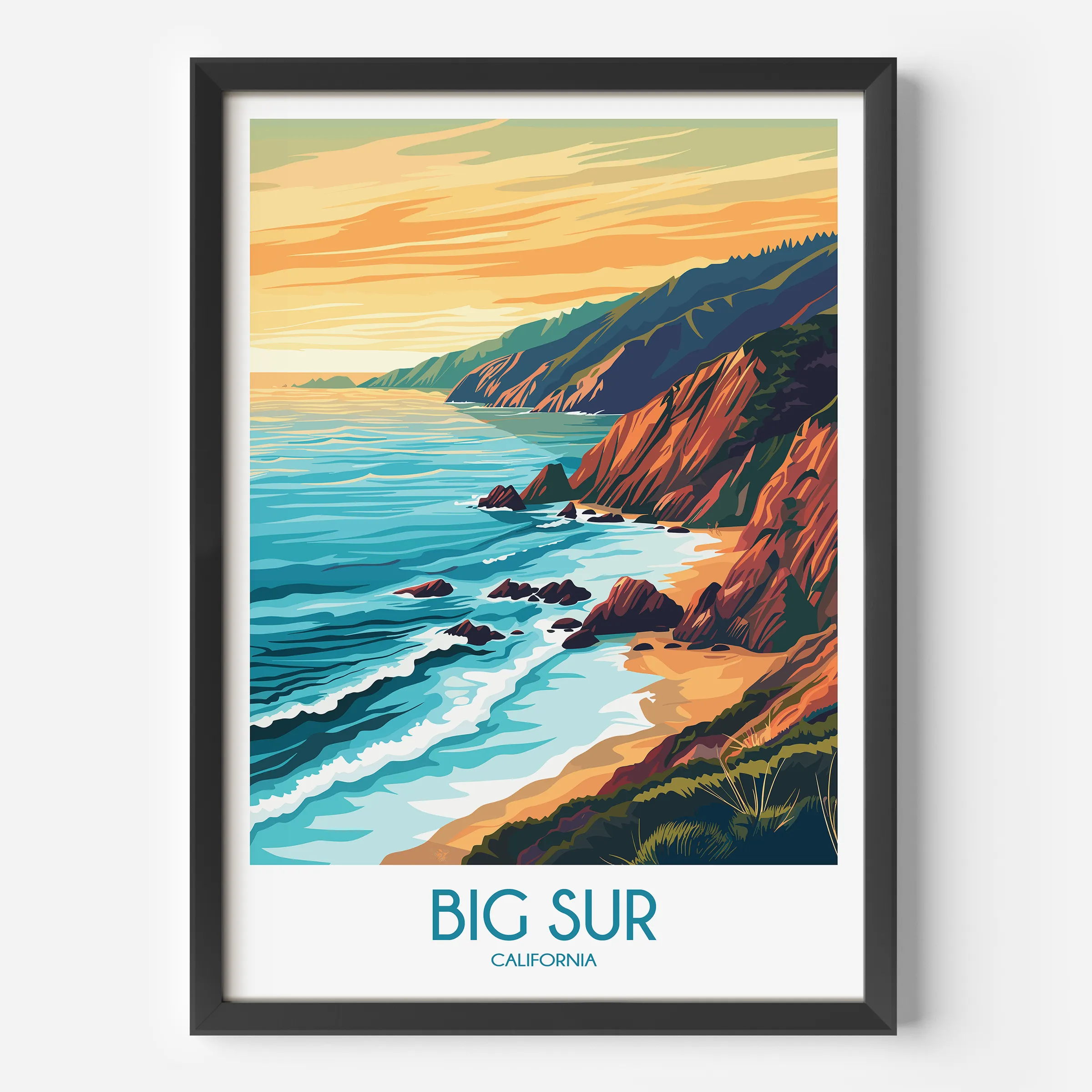 Big Sur Minimalist Wall Art