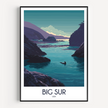 Big Sur Minimalist Wall Art