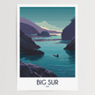 Big Sur Modern Travel Poster