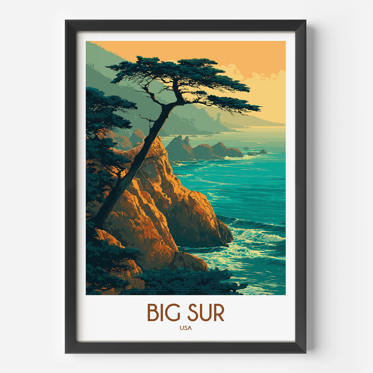 Big Sur Scenic Landscape Art