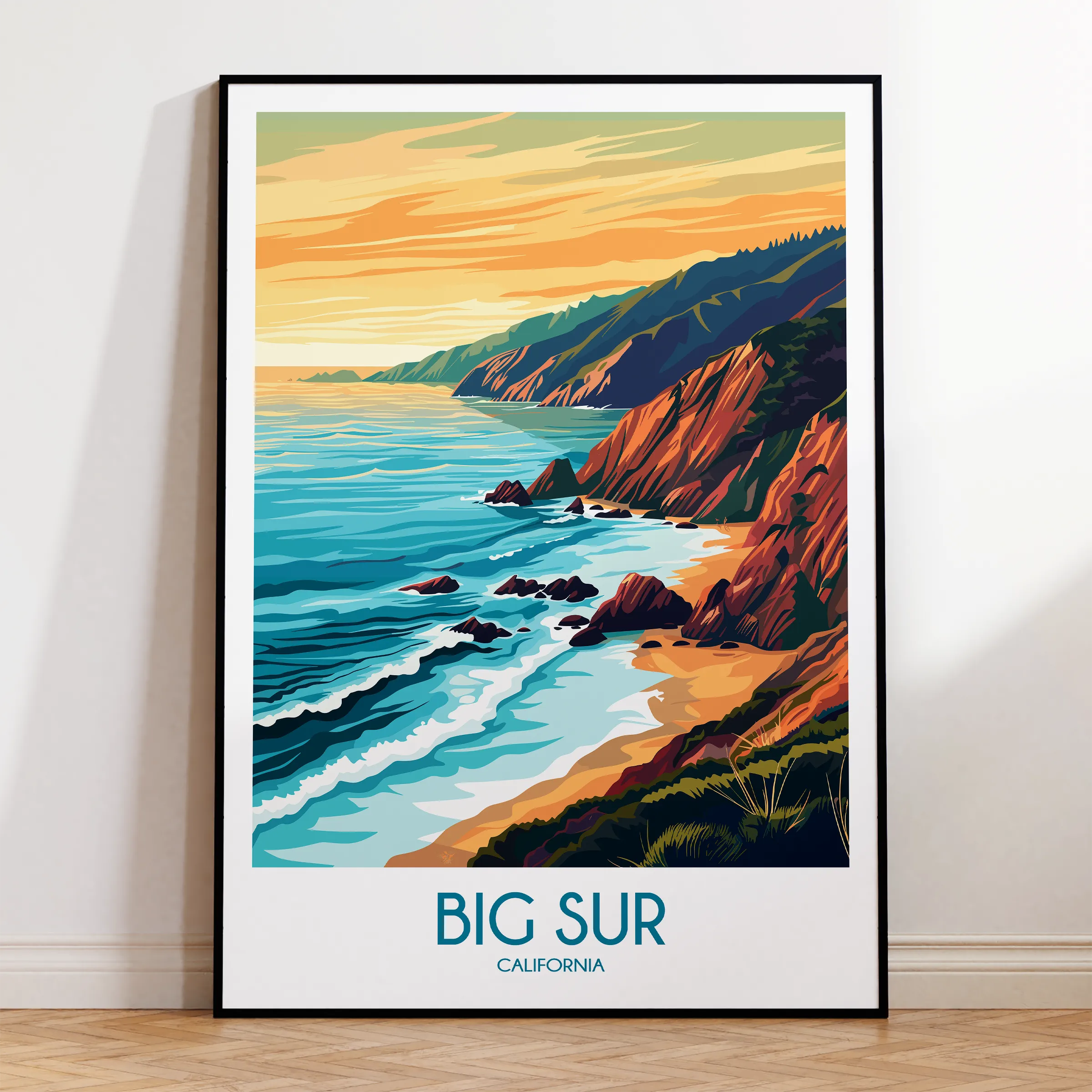 Big Sur Scenic Landscape Art