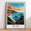 Big Sur Vintage Style Print