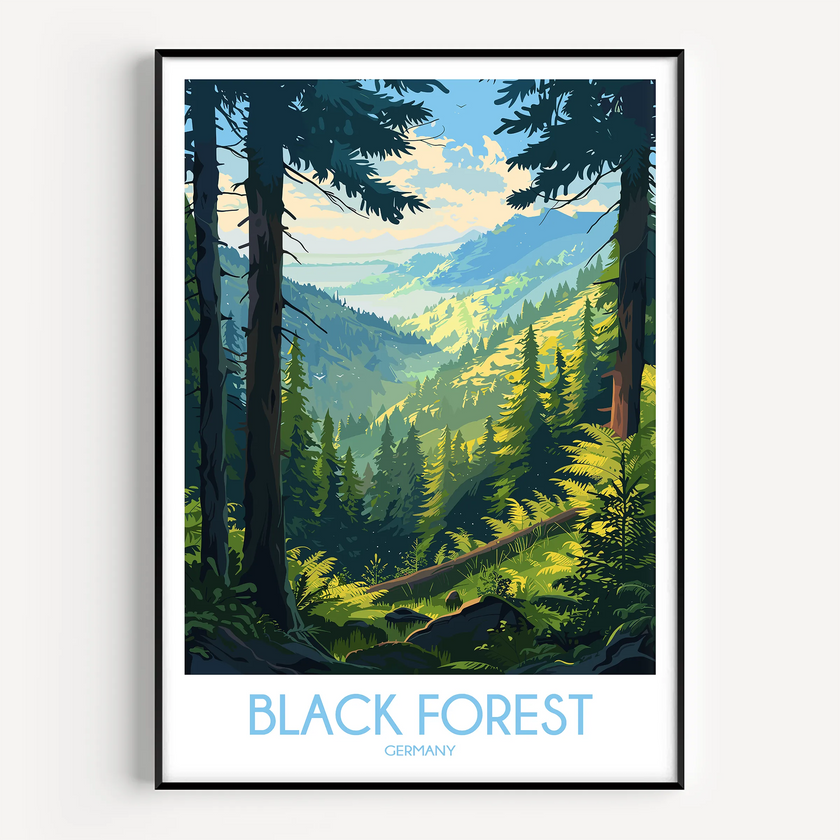 Black Forest Destination Art Gift