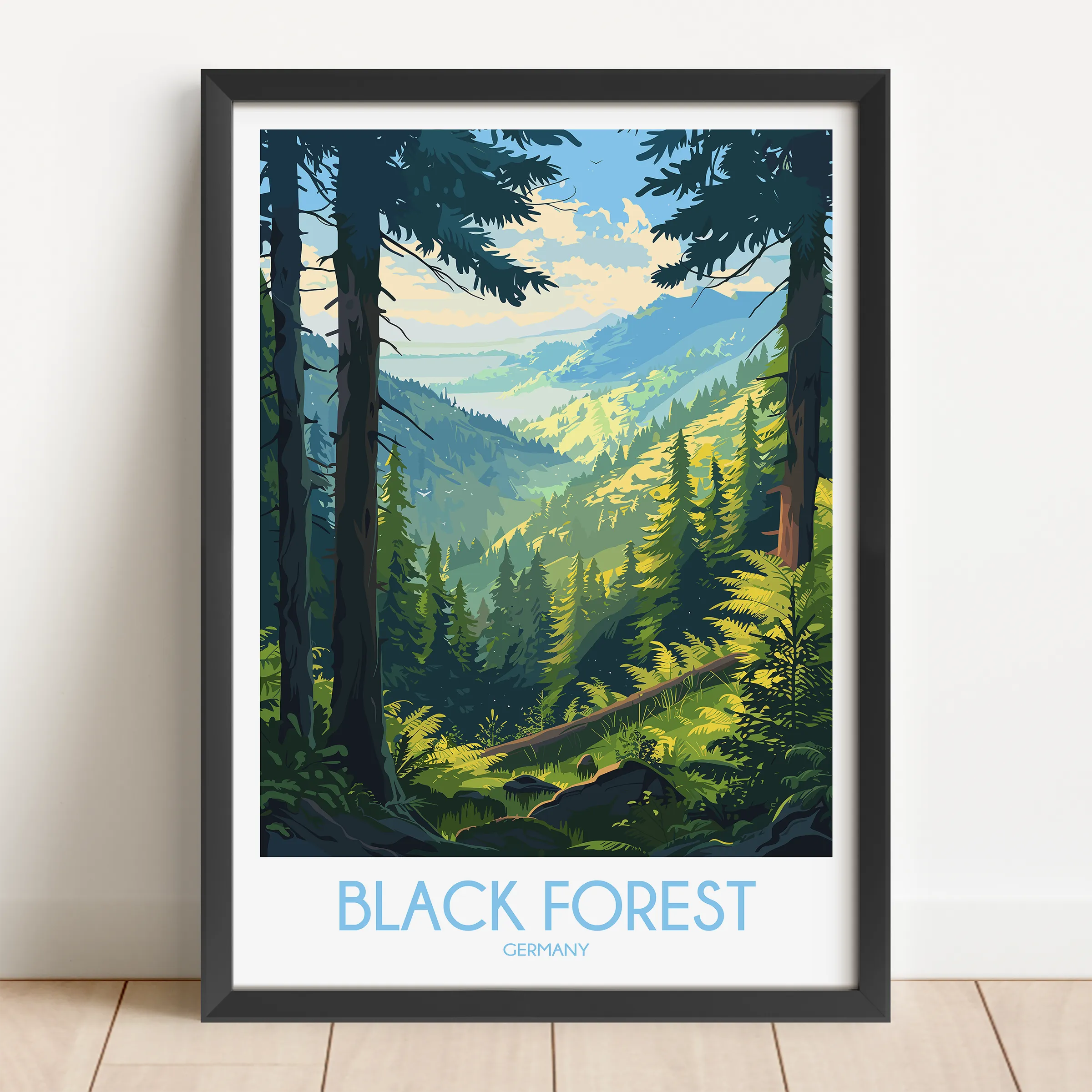 Black Forest Minimalist Wall Art