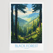 Black Forest Modern Travel Poster