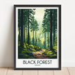 Black Forest Modern Travel Poster