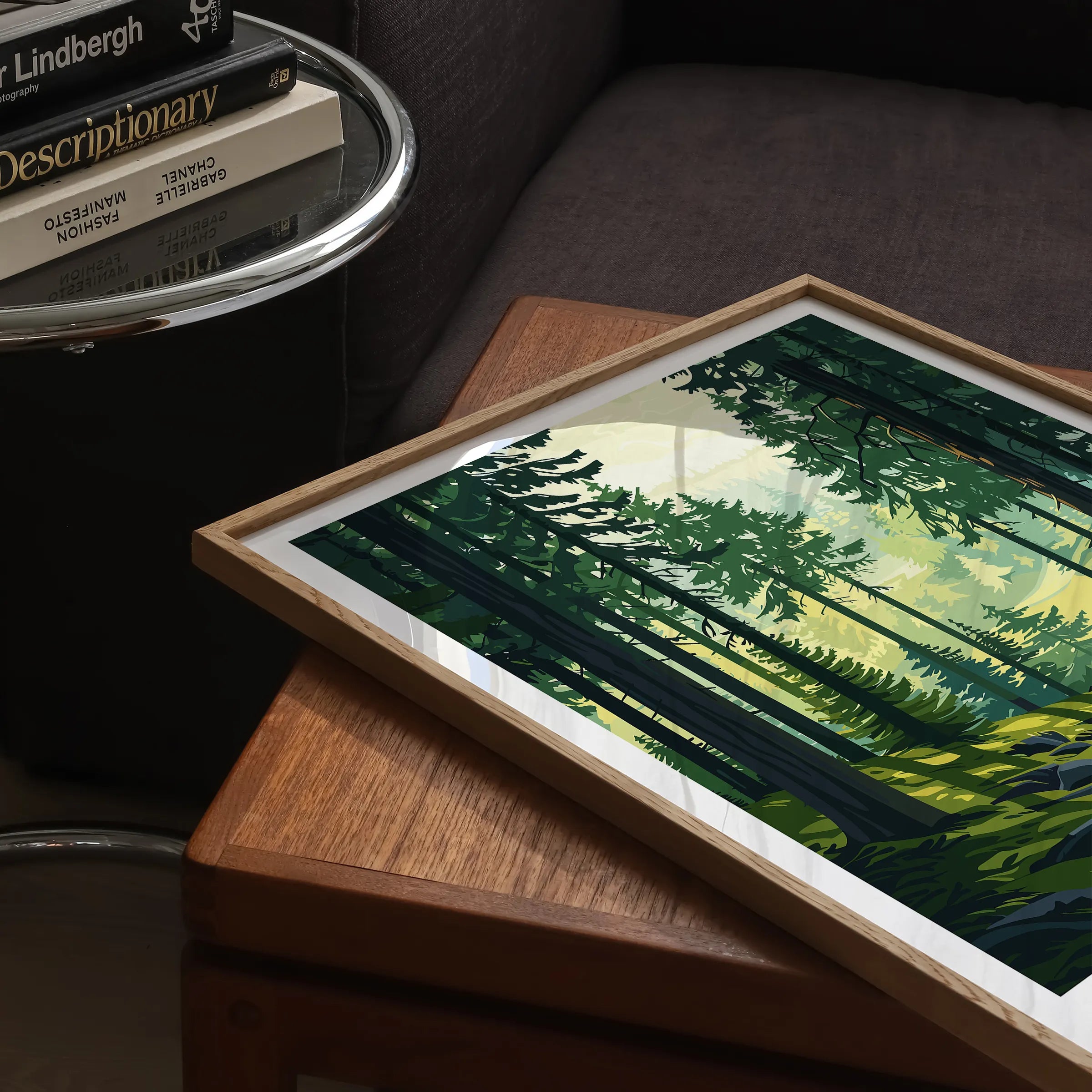 Black Forest Retro Travel Illustration