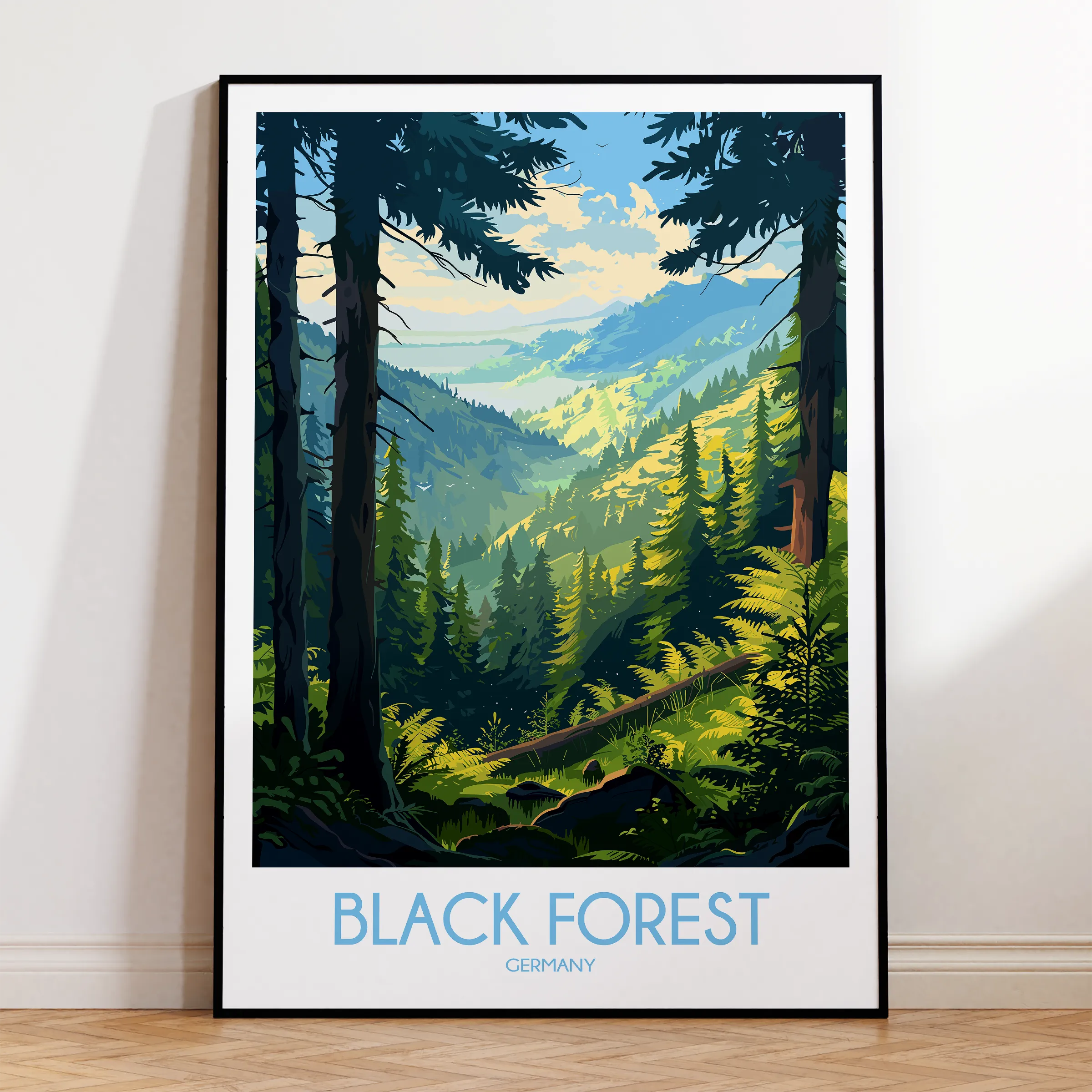 Black Forest Scenic Landscape Art
