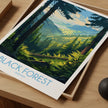 Black Forest Vintage Style Print