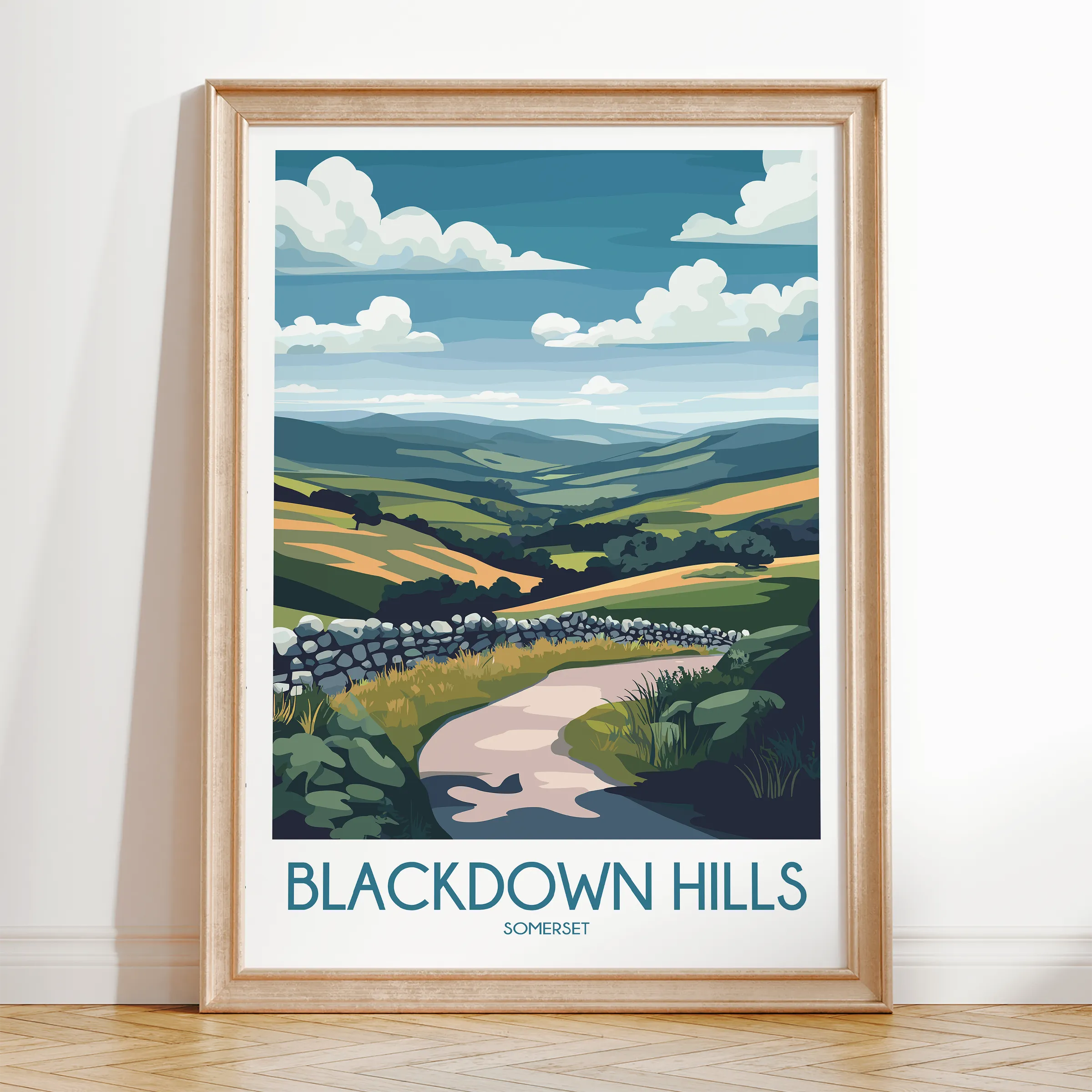Blackdown Hills Minimalist Wall Art