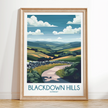 Blackdown Hills Minimalist Wall Art