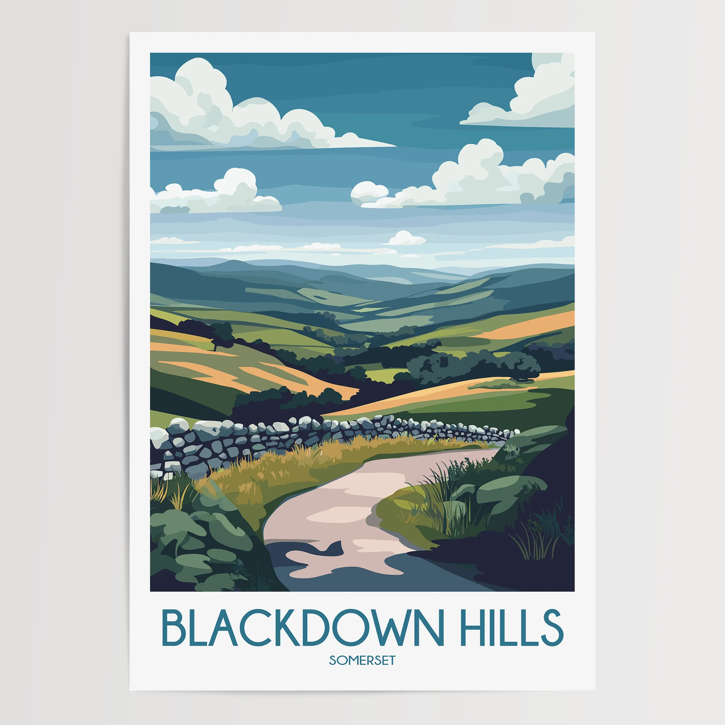 Blackdown Hills Scenic Landscape Art