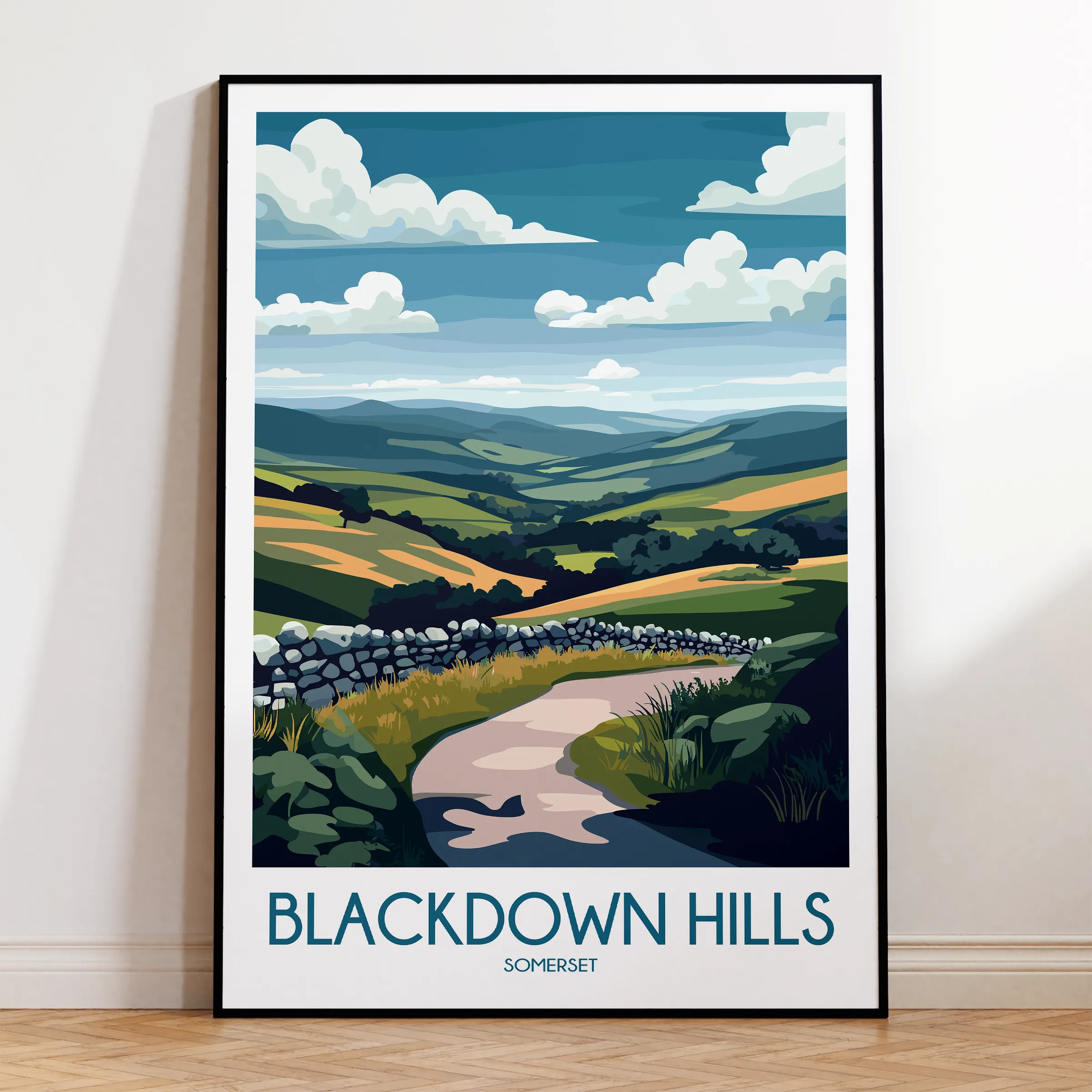 Blackdown Hills Souvenir Poster Print