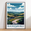 Blackdown Hills Souvenir Poster Print