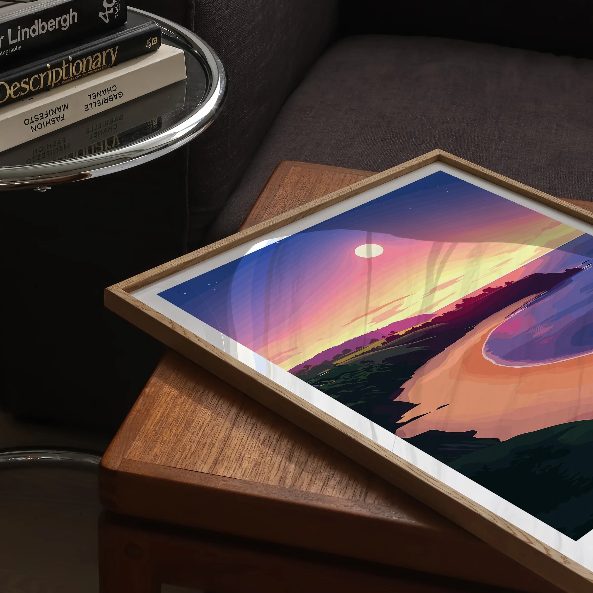Blackpool Sands Retro Travel Illustration
