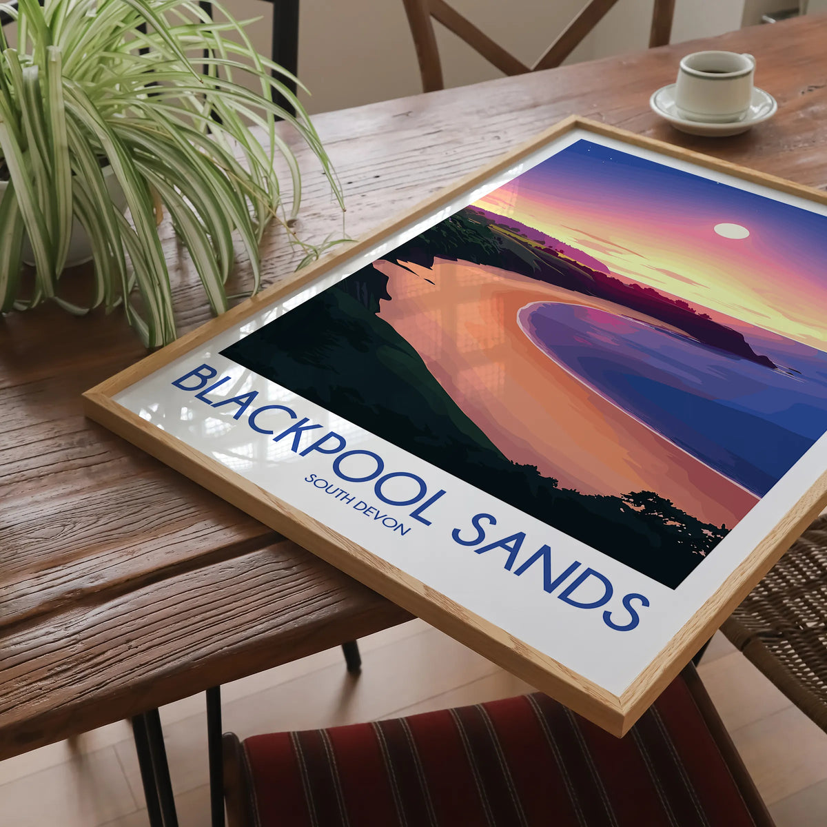 Blackpool Sands Vintage Style Print