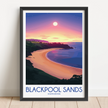 Blackpool Sands Vintage Style Print