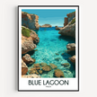 Blue Lagoon Destination Art Gift