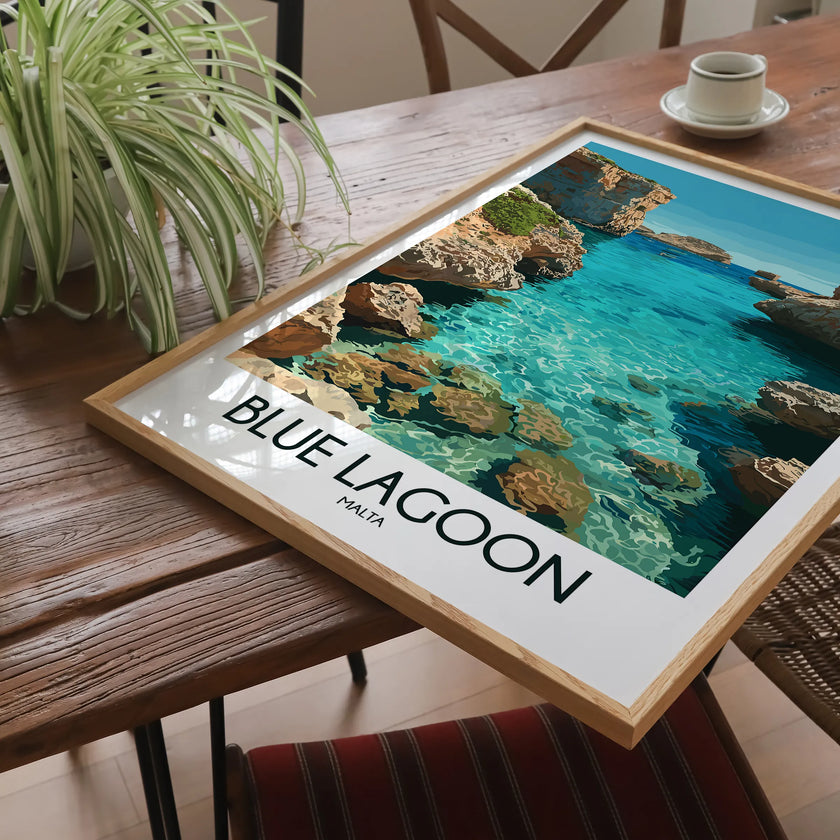 Blue Lagoon Souvenir Poster Print