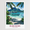 Bora Bora Modern Travel Poster