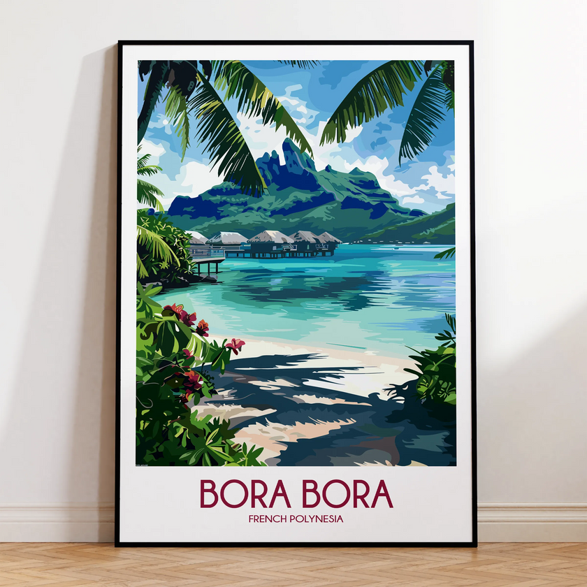 Bora Bora Scenic Landscape Art