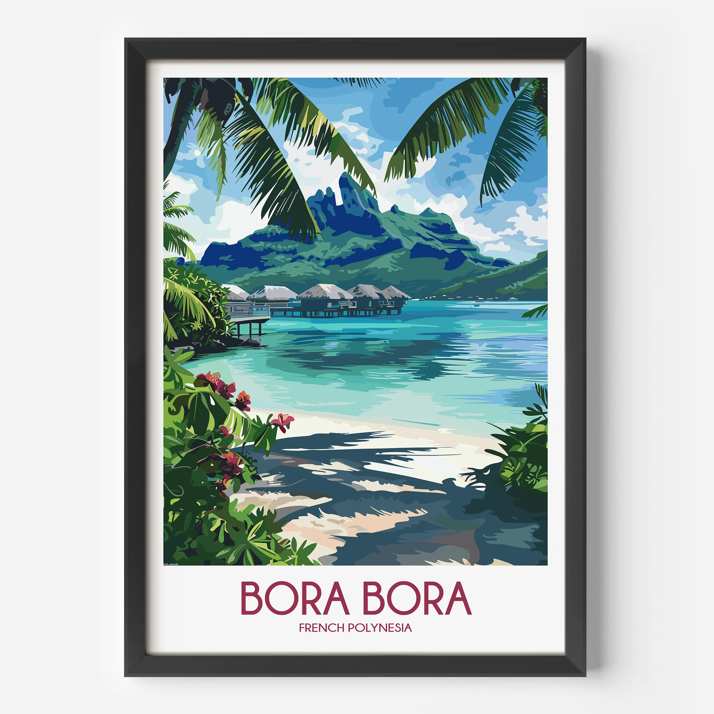 Bora Bora Souvenir Poster Print