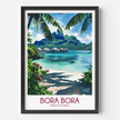 Bora Bora Souvenir Poster Print