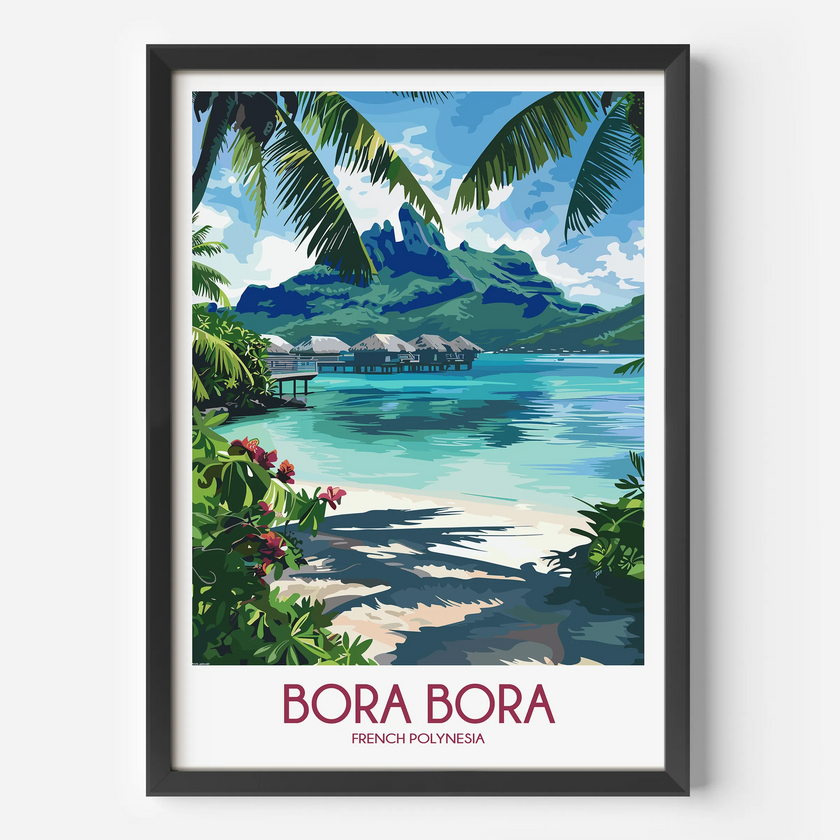 Bora Bora Souvenir Poster Print