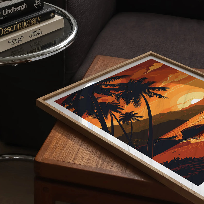 Boracay Retro Travel Illustration