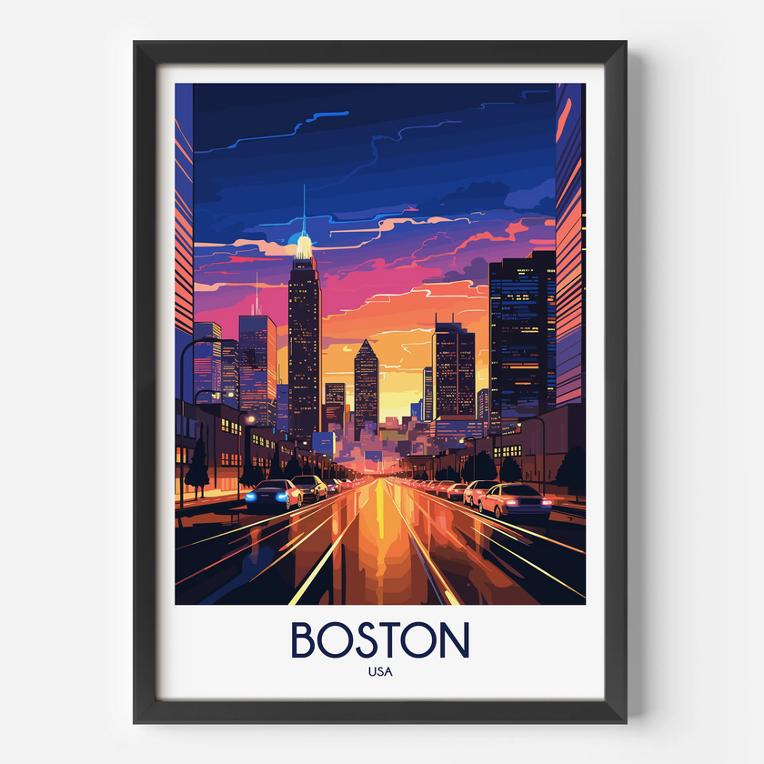 Boston Destination Art Gift