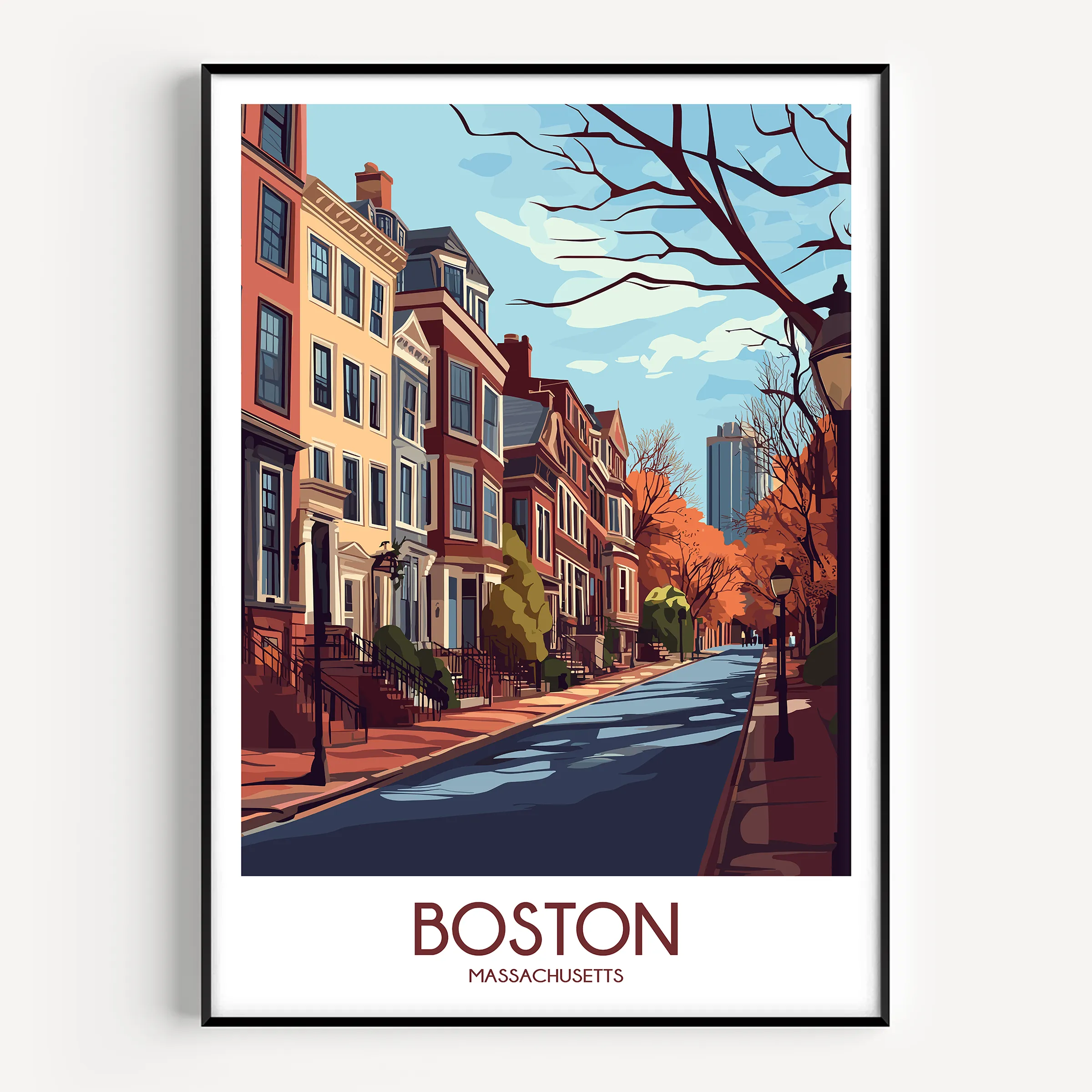 Boston Destination Art Gift