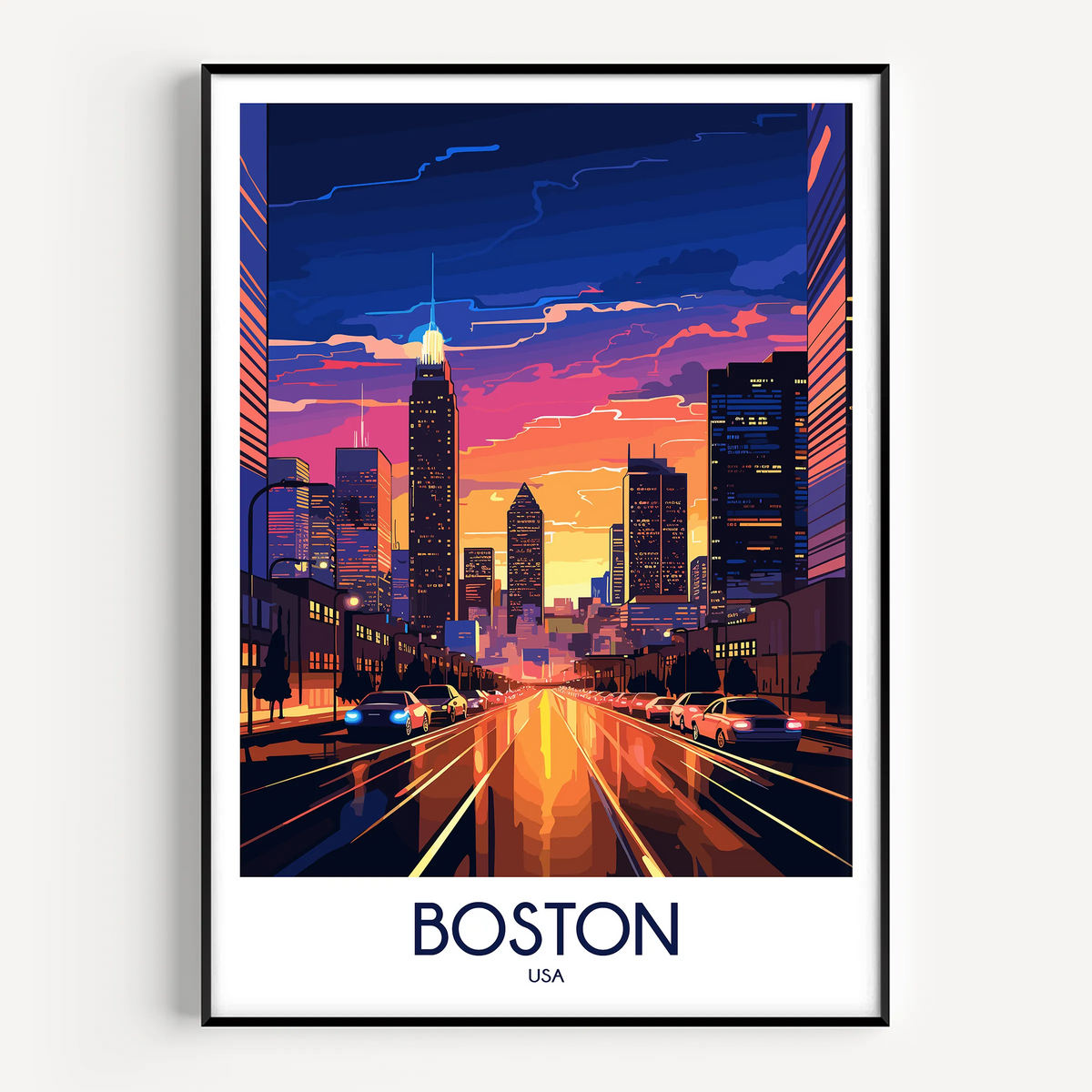 Boston Destination Art Gift