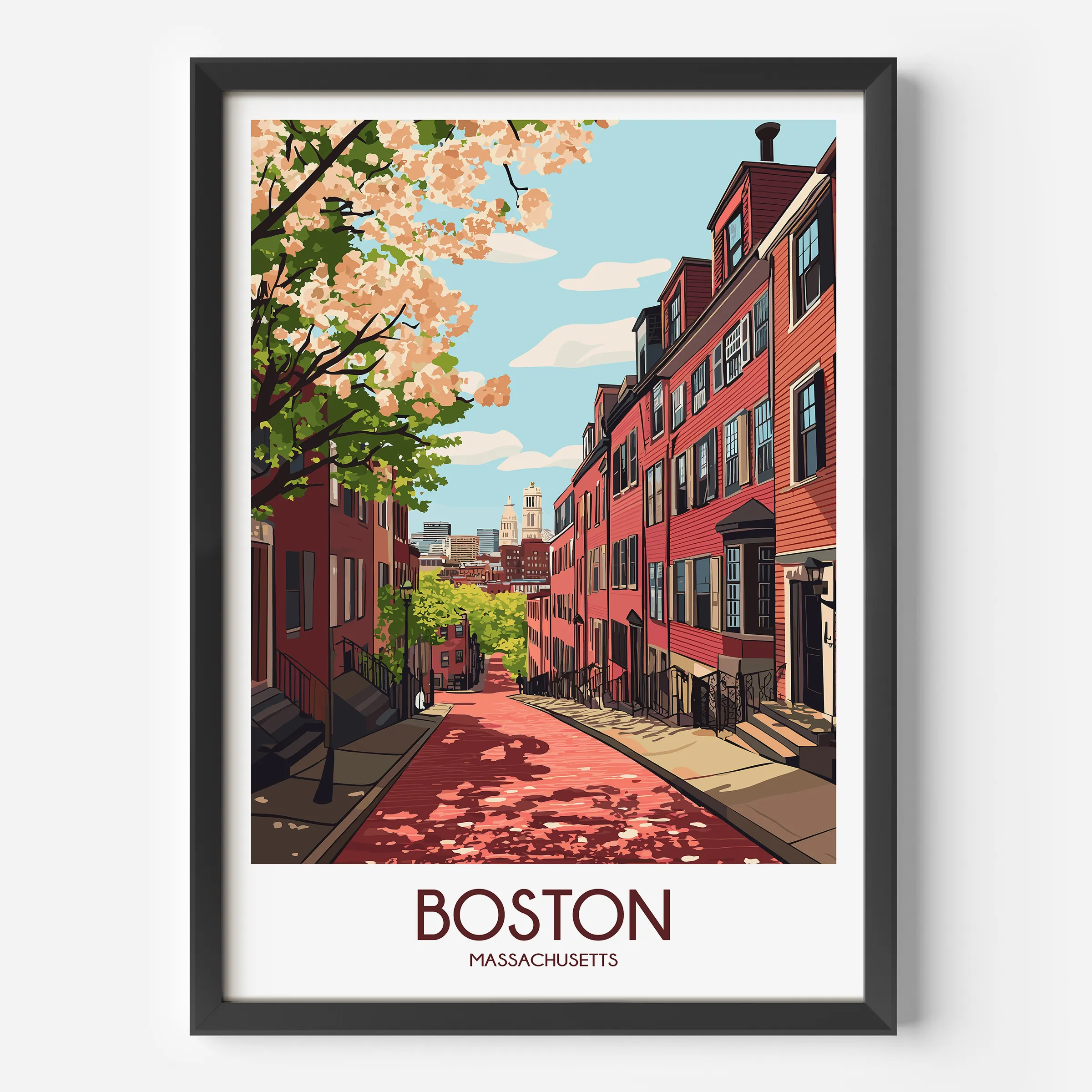 Boston Minimalist Wall Art