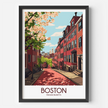 Boston Minimalist Wall Art