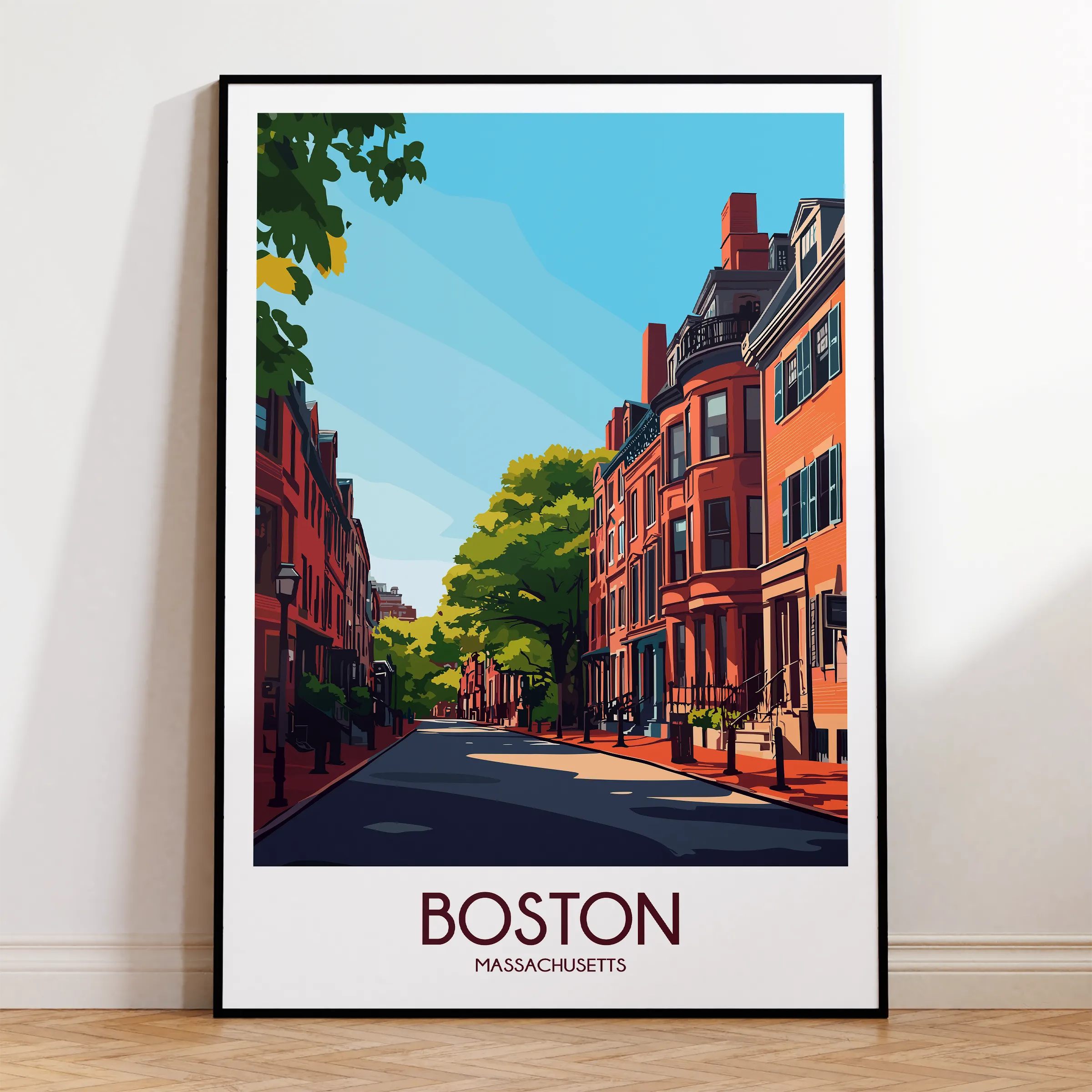 Boston Minimalist Wall Art