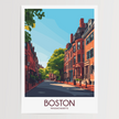 Boston Modern Travel Poster
