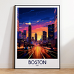 Boston Modern Travel Poster