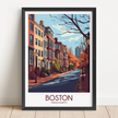 Boston Souvenir Poster Print